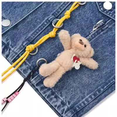 13DE MARZO Maximalist Pendant Denim Jacket Blue - Image 7