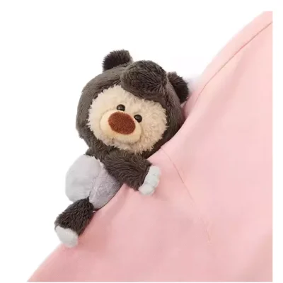 13DE MARZO Malayan Tapir Marzo Bear T-shirt Pink - Image 7