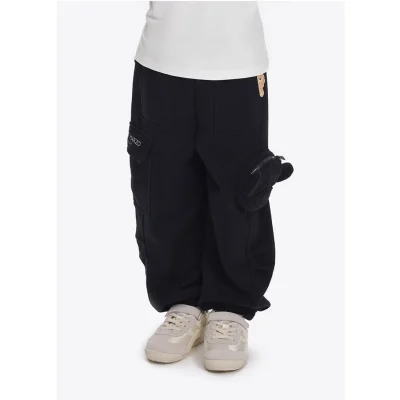 13DE MARZO BabyBear Cargo Pants Black - Image 4