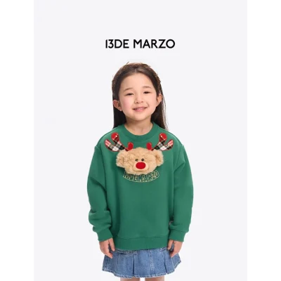 13DE MARZO Reindeer BabyBear Sweater Green - Image 5