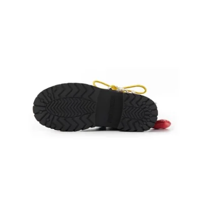13DE MARZO Maximalist Pendant Suede Martin Boots Black - Image 7