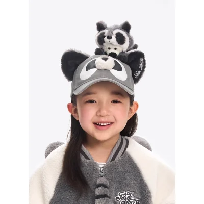 13DE MARZO Raccoon BabyBear Cap Grey - Image 3