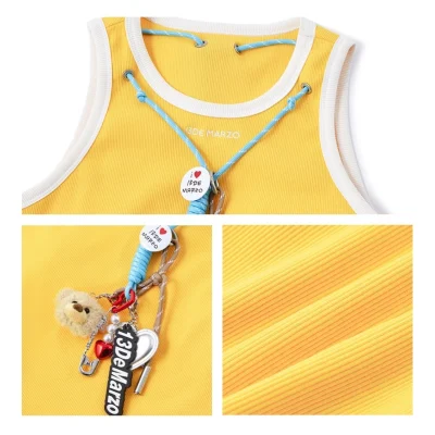 13DE MARZO Maximalist Pendant Tank Yellow - Image 8