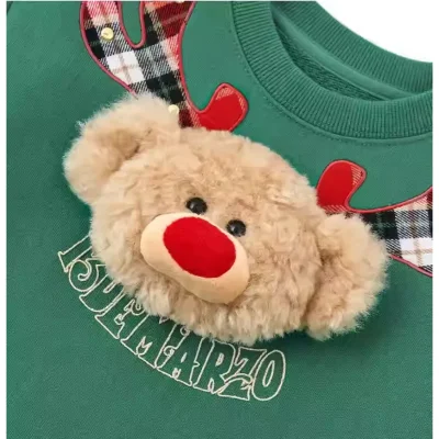 13DE MARZO Reindeer BabyBear Sweater Green - Image 7