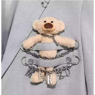 13DE MARZO Chains Multi-Pocket Suit Grey - Image 8