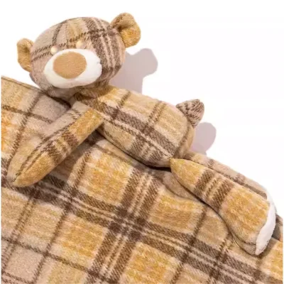 13DE MARZO Doozoo Checked Hooded Jacket Yellow - Image 7
