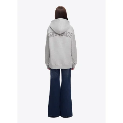 13DE MARZO Doozoo Pocket Bear Hoodie Grey - Image 5