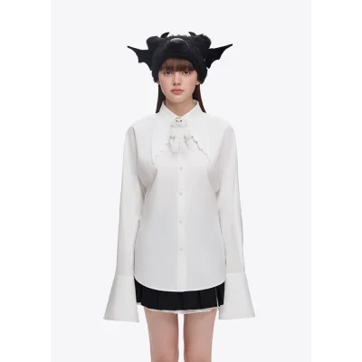 13DE MARZO Angel Bear Shirt White