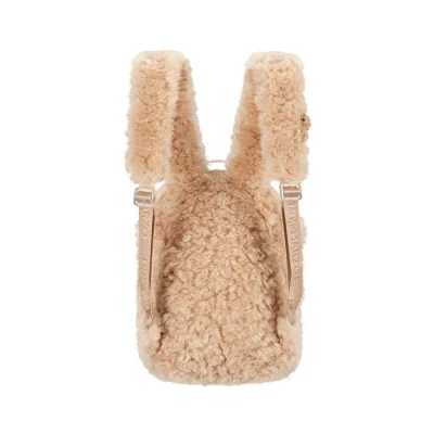 13DE MARZO BabyBear Fuzzy Backpack Khaki - Image 6