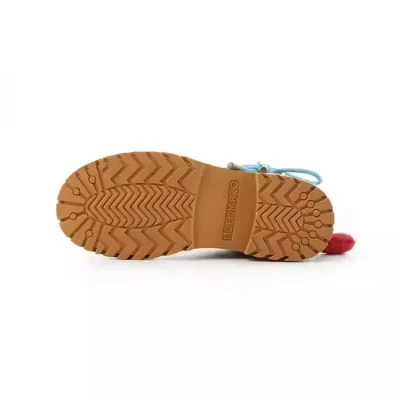 13DE MARZO Maximalist Pendant Suede Martin Boots Khaki - Image 9