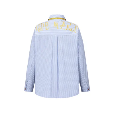 13DE MARZO Tailor Bear Stripe Shirt Blue - Image 7