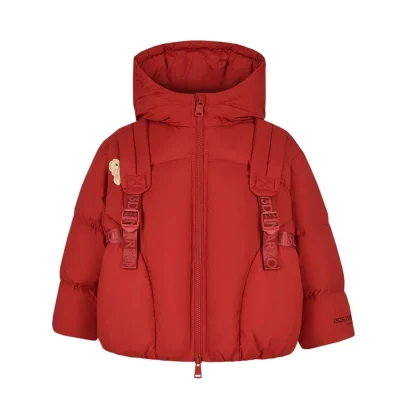 13DE MARZO Babybear Bag Down Jacket Red - Image 6