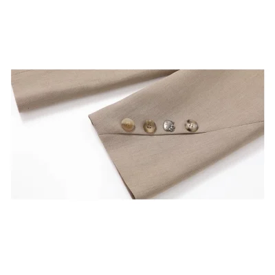 REVAN x Hello Kitty Khaki Patchwork Flower Blazer - Image 9