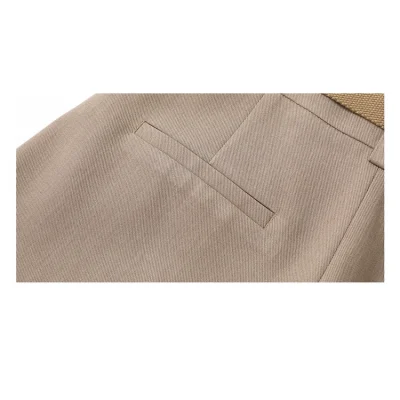 REVAN Tailored Suit Shorts Khaki - Image 10