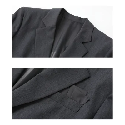 REVAN Blazer with Back Bow and Sheer Panel Grey - Image 8