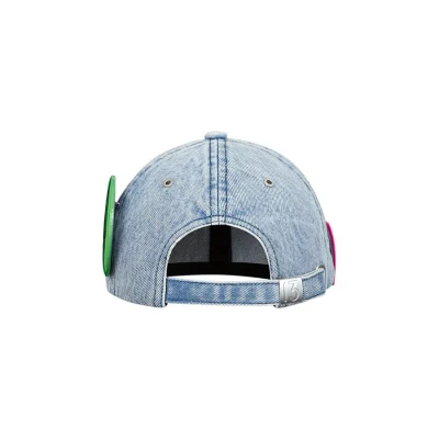 13DE MARZO Badge Denim Baseball Cap Blue - Image 8