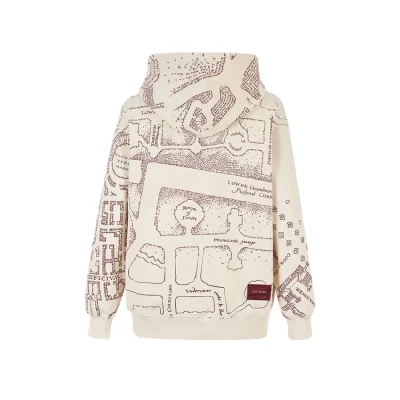 Harry Potter × 13DE MARZO The Marauder's Map Hoodie Almond - Image 6