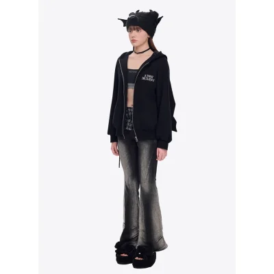 13DE MARZO Angel Devil Beanie Black - Image 3