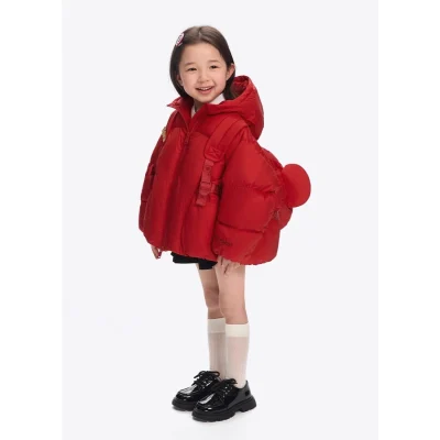 13DE MARZO Babybear Bag Down Jacket Red - Image 5