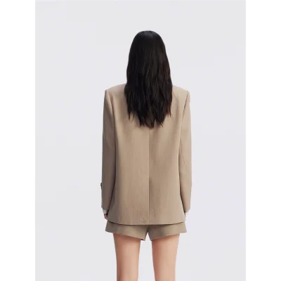 REVAN x Hello Kitty Khaki Patchwork Flower Blazer - Image 6