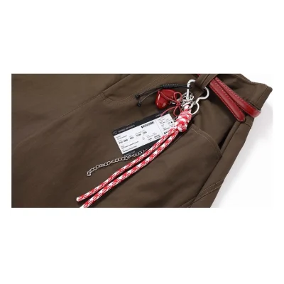 REVAN Red Belt Cargo Pants Army Green - Image 9