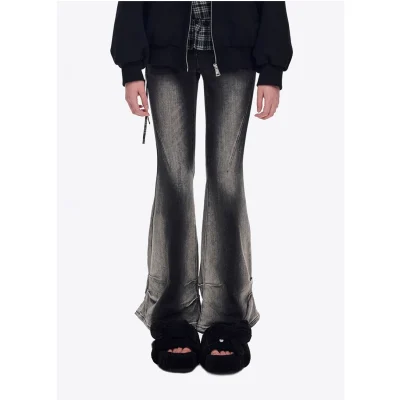 13DE MARZO Bear Flip-top Fur Slippers Black