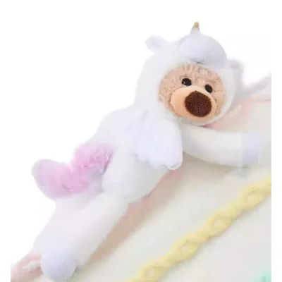 13DE MARZO Unicorn Bear Sweater Beige - Image 6