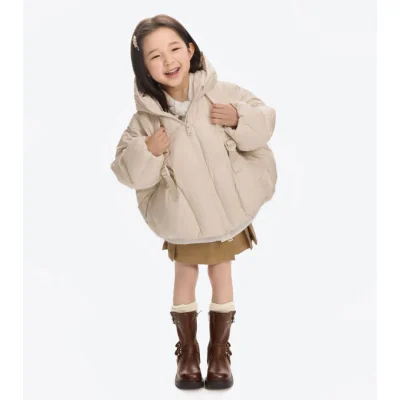 13DE MARZO Babybear Bag Down Jacket Beige - Image 7