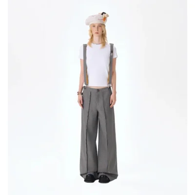 13DE MARZO Tailor Bear Button Beret Beige - Image 4