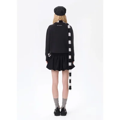 13DE MARZO Bear Upper Bud Skirt Black - Image 5