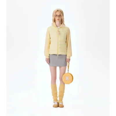 13DE MARZO Bear Zipper Down Jacket Yellow - Image 3