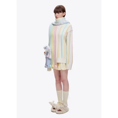 13DE MARZO Unicorn Bear Scarf Rainbow - Image 3