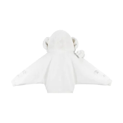 Harry Potter × 13DE MARZO Hedwig Hogwarts Offer Bear Hoodie White - Image 8