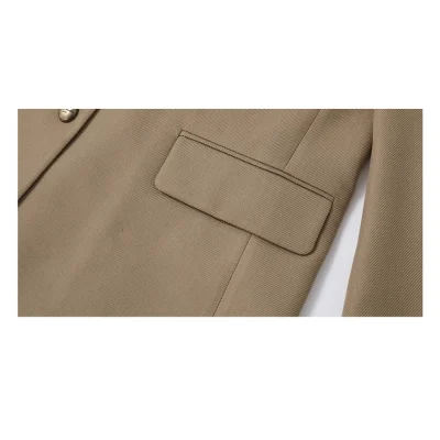 REVAN Vintage-Inspired Blazer Khaki - Image 8