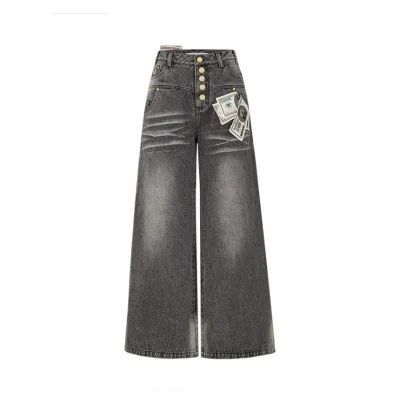 13DE MARZO Bear Cash Jeans Black