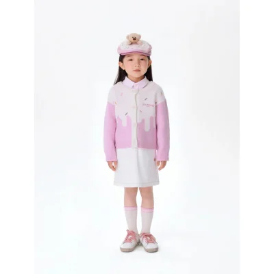 13DE MARZO BabyBear Donut Cardigan Pink