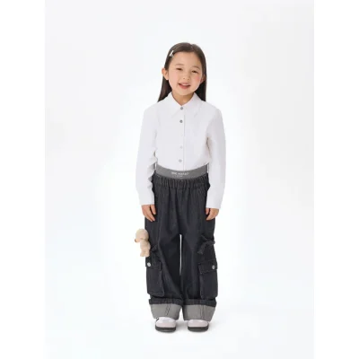 13DE MARZO BabyBear Cargo Jeans Black