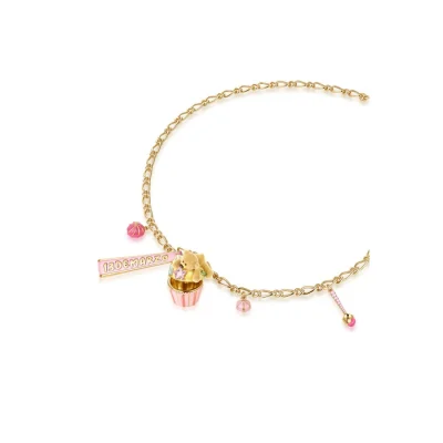 13DE MARZO Bear Cupcake Necklace Gold - Image 7