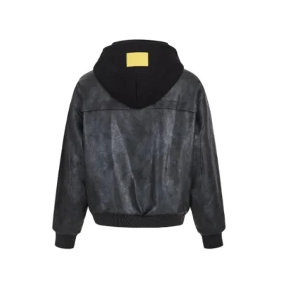13DE MARZO Pilot Bear Vintage Jacket Black - Image 5