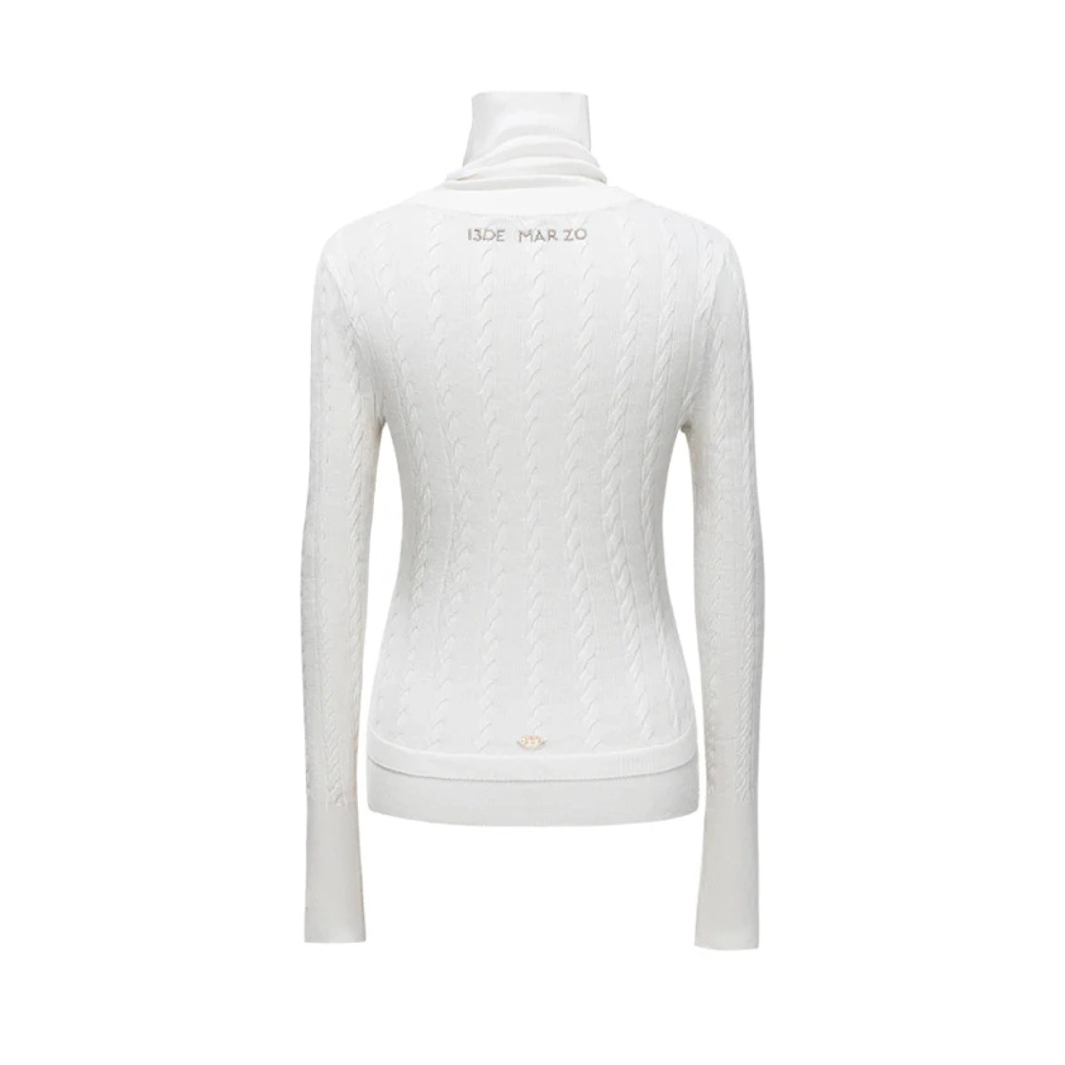 Harry Potter × 13DE MARZO Quidditch Bear High Neck Sweater White - Image 4