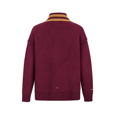 Harry Potter × 13DE MARZO Platform 9¾ Bear V-neck Sweater Red - Image 4
