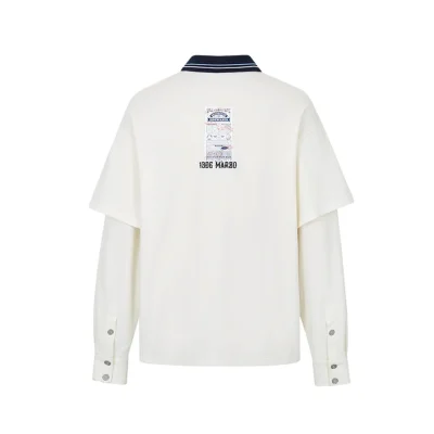 Harry Potter × 13DE MARZO Quidditch Bear Sports Shirt White - Image 5