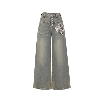 13DE MARZO Bear Cash Jeans Blue