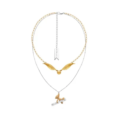 Harry Potter × 13DE MARZO Golden Snitch Bear Necklace Golden - Image 6
