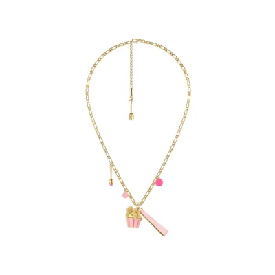 13DE MARZO Bear Cupcake Necklace Gold - Image 6