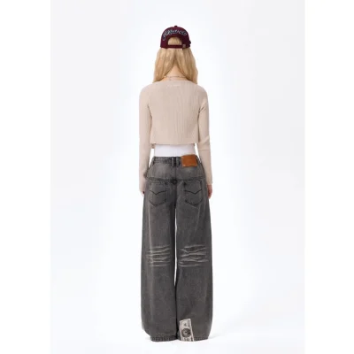 13DE MARZO Bear Cash Jeans Black - Image 5