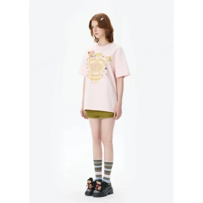 Harry Potter × 13DE MARZO Honeydukes Snack T-shirt Pink - Image 3