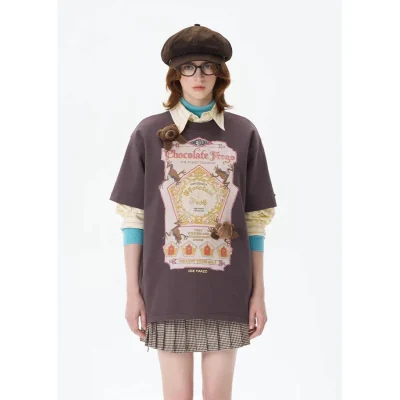 Harry Potter × 13DE MARZO Honeydukes Snack T-shirt Purple