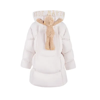 13DE MARZO Bear Puffer Down Jacket Beige - Image 5