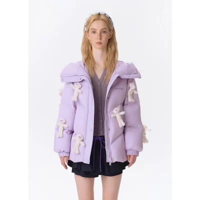 13DE MARZO Doozoo Full Down Jacket Purple